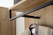 Garderobenpaneel >Toledo< in Grandson Oak - 90x113x28 (BxHxT)