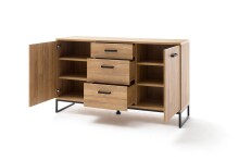 Sideboard >Toledo< in Grandson Oak, Holzwerkstoff - 151x88x44 (BxHxT)