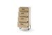 Schubkastenkommode >Toledo< in Grandson Oak, Holzwerkstoff - 50x116x44cm (BxHxT)