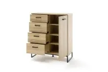 Kombikommode >Toledo< in Grandson Oak - 101x116x44...