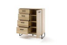 Kombikommode >Toledo< in Grandson Oak - 101x116x44 (BxHxT)