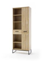 Stauraumregal >Toledo< in Grandson Oak - 76x196x38 (BxHxT)