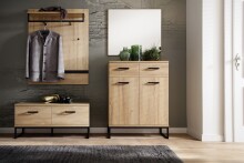 Garderoben-Set >Toledo< (4-teilig) in Grandson Oak...