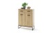 Garderoben-Set >Toledo< (2-teilig) in Grandson Oak - 81x196x38 (BxHxT)