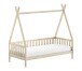 Kinderbett >Tipi< in Kiefer Natur, Kiefer massiv - 206x189,3x98cm (BxHxT)