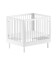 Babybett >Buche massiv< in weiß lackiert, Buche massiv - 99x88x79cm (BxHxT)