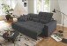 Big-Sofa >Maggy< Sitztiefen- / Kopfteilverstellung, Cord dunkelgrau - 242x110x121cm (BxHxT)
