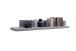 Wohnwand >Sona< in Arktis grau, Holzwerkstoff - 280x198x44cm (BxHxT)
