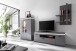 Wohnwand >Sona< in Arktis grau, Holzwerkstoff - 234x198x44cm (BxHxT)