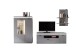 Wohnwand >Sona< in Arktis grau, Holzwerkstoff - 234x198x44cm (BxHxT)