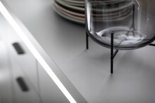 Sideboard >Sona< in Arktis grau, Holzwerkstoff - 156x83x44cm (BxHxT)
