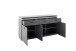 Sideboard >Sona< in Arktis grau, Holzwerkstoff - 156x83x44cm (BxHxT)