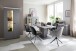Highboard >Sona< in Arktis grau, Holzwerkstoff - 138x144x38cm (BxHxT)