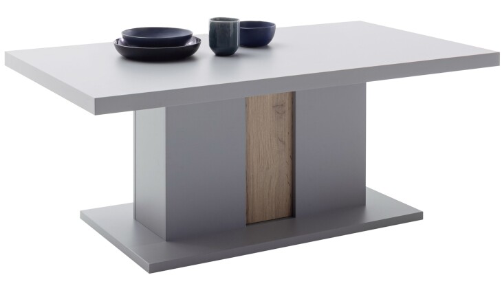 Couchtisch >Sona< in Arktis grau, Holzwerkstoff - 115x45x65cm (BxHxT)