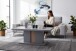 Couchtisch >Sona< in Arktis grau, Holzwerkstoff - 115x45x65cm (BxHxT)