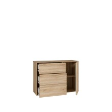 Kommode >ARANK< in Mauvella Eiche  - 117,8x84,9x41,7cm (BxHxT)