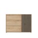 Kommode >ARANK< in Mauvella Eiche  / Schwarz - 117,8x84,9x41,7cm (BxHxT)