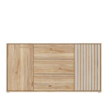 Kommode >ARANK< in Mauvella Eiche / Sand - 162,5x84,9x41,7cm (BxHxT)