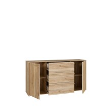 Kommode >ARANK< in Mauvella Eiche / Sand - 162,5x84,9x41,7cm (BxHxT)