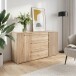 Kommode >ARANK< in Mauvella Eiche / Sand - 162,5x84,9x41,7cm (BxHxT)