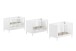 Babybett >Eva< in Weiß, Massivholz und MDF - 125x85,2x66,2cm (BxHxT)
