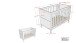 Babybett >Eva< in Weiß, Massivholz und MDF - 125x85,2x66,2cm (BxHxT)