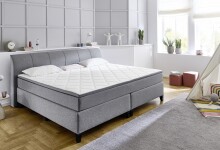 Boxspringbett >Marji< Familienbett in grau,...
