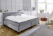 Boxspringbett >Marji< Familienbett in grau, Webstoff - 256x108x218cm (BxHxT)