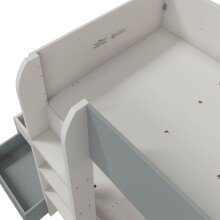 Etagenbett >EUREKA< 4in1 Aufba, Kaschmir / Eukalyptusgrün - 255x152x111 (BxHxT)