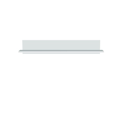 Wandboard >Alice Springs< in Secret grey - 154x25,6x21,2cm (BxHxT)
