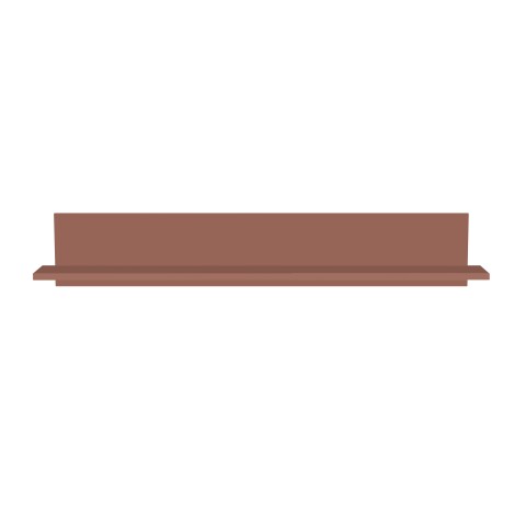 Wandboard >Alice Springs< in Terrakotta - 154x25,6x21,2cm (BxHxT)