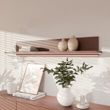 Wandboard >Alice Springs< in Terrakotta - 154x25,6x21,2cm (BxHxT)