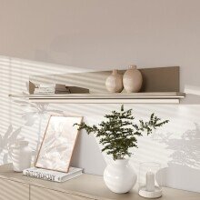 Wandboard >Alice Springs< in Taupe - 154x25,6x21,2cm (BxHxT)