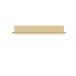 Wandboard >Alice Springs< in Buttergelb - 154x25,6x21,2cm (BxHxT)