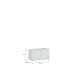Schuhbank >Alice Springs< in Secret grey - 74,5x41,5x34,9cm (BxHxT)
