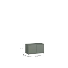 Schuhbank >Alice Springs< in Salbei - 74,5x41,5x34,9cm (BxHxT)