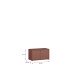 Schuhbank >Alice Springs< in Terracotta - 74,5x41,5x34,9cm (BxHxT)