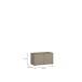Schuhbank >Alice Springs< in Taupe - 74,5x41,5x34,9cm (BxHxT)