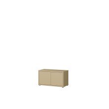 Schuhbank >Alice Springs< in Buttergelb - 74,5x41,5x34,9cm (BxHxT)