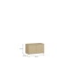 Schuhbank >Alice Springs< in Buttergelb - 74,5x41,5x34,9cm (BxHxT)