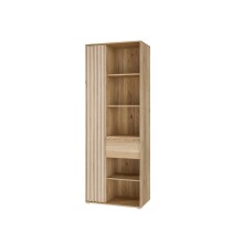 Stauraumregal >ARANK< in Mauvella Eiche / Sand - 73,1x200,1x41,7cm (BxHxT)