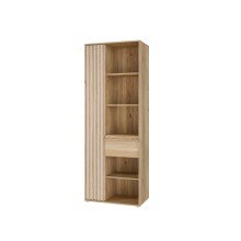 Stauraumregal >ARANK< in Mauvella Eiche / Sand - 73,1x200,1x41,7cm (BxHxT)