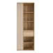 Stauraumregal >ARANK< in Mauvella Eiche / Sand - 73,1x200,1x41,7cm (BxHxT)
