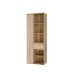 Stauraumregal >ARANK< in Mauvella Eiche / Sand - 73,1x200,1x41,7cm (BxHxT)
