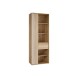 Stauraumregal >ARANK< in Mauvella Eiche / Sand - 73,1x200,1x41,7cm (BxHxT)