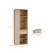 Stauraumregal >ARANK< in Mauvella Eiche / Sand - 73,1x200,1x41,7cm (BxHxT)