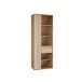 Stauraumregal >ARANK< in Mauvella Eiche / Sand - 73,1x200,1x41,7cm (BxHxT)