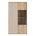 Stauraumvitrine >ARANK< in Mauvella Eiche/ Sand - 93,1x161,7x41,7cm (BxHxT)