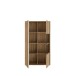 Stauraumvitrine >ARANK< in Mauvella Eiche/ Sand - 93,1x161,7x41,7cm (BxHxT)