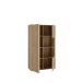 Stauraumvitrine >ARANK< in Mauvella Eiche/ Sand - 93,1x161,7x41,7cm (BxHxT)